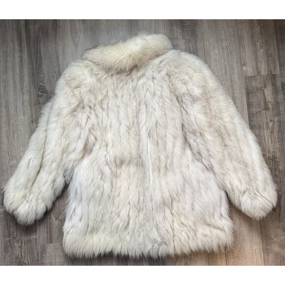 Vintage Wilson's Saga Blue Fox Fur Coat Size Small Style #71737 - Picture 9 of 12